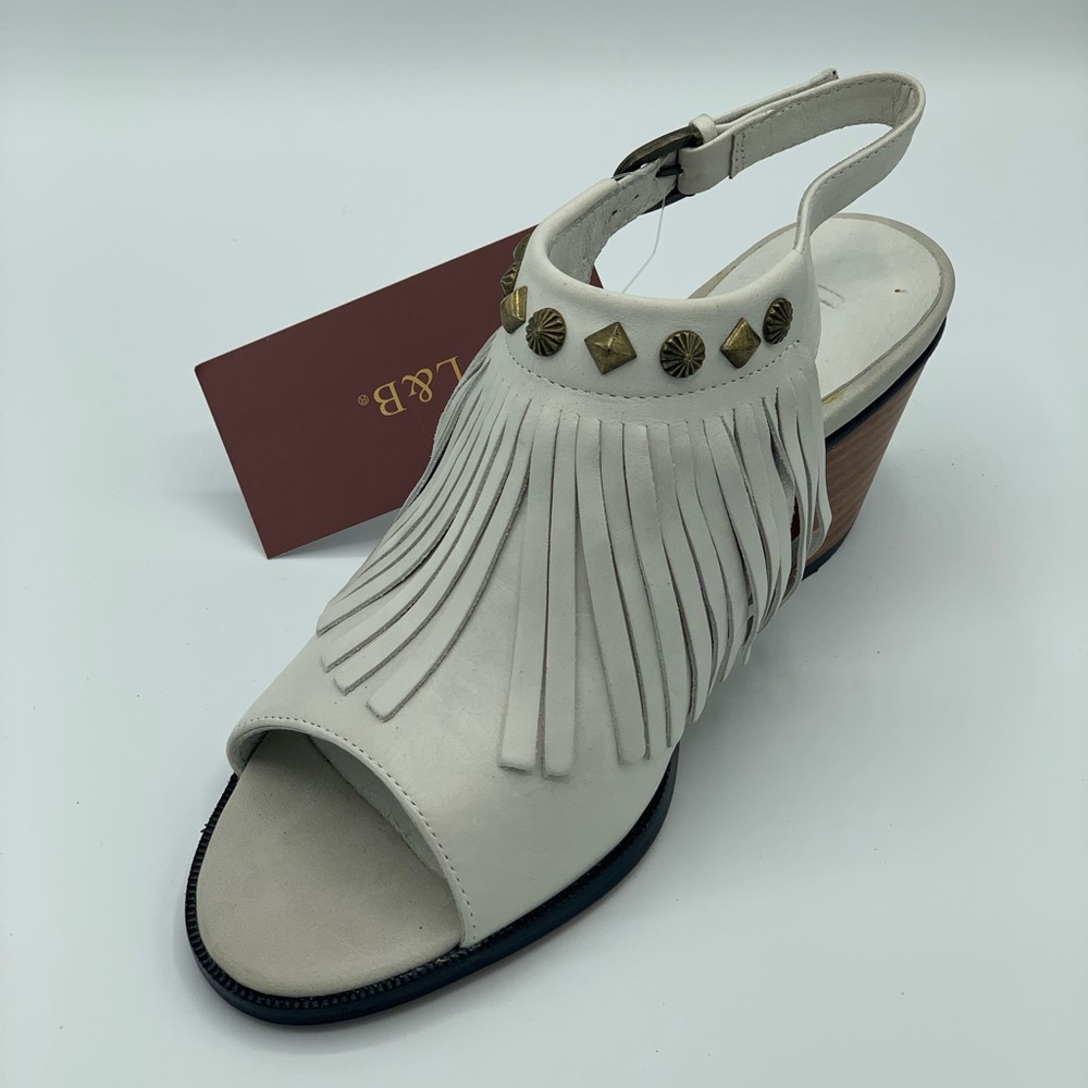L&B Italian leather fringe sandals
